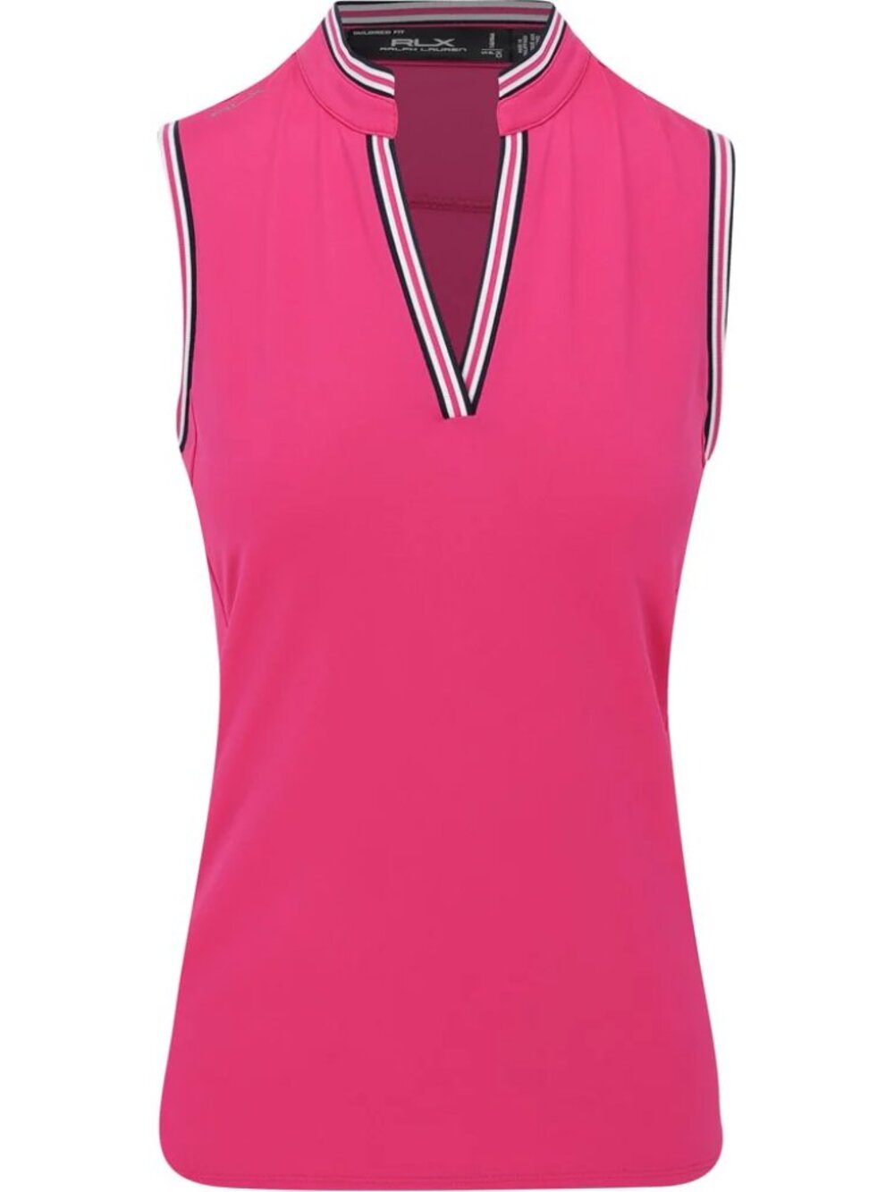 NWT RLX Ralph Lauren Women's Tailored Fit Piqué Sleeveless Golf Polo Shirt